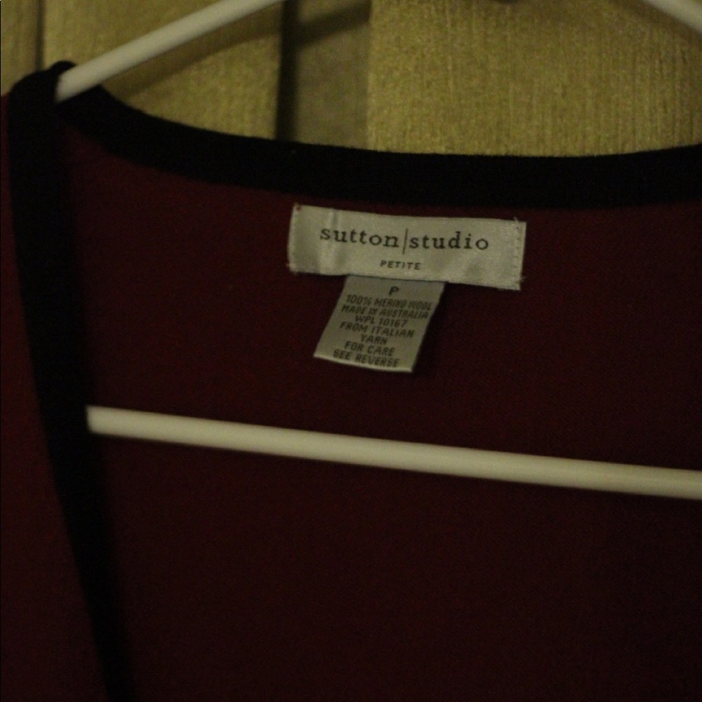 Sutton Studios Red Cardigan